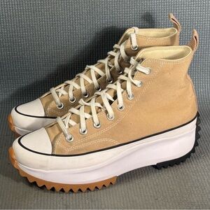 Converse Run Star Hike Hi Seasonal Color Shoes "Hemp" 172727C Men 9 Women 10.5